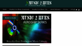 What Music2hues.com website looked like in 2015 (9 years ago)