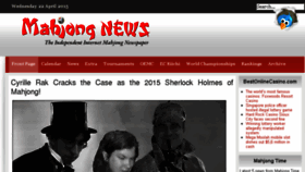 What Mahjongnews.com website looked like in 2015 (9 years ago)