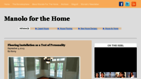 What Manolohome.com website looked like in 2015 (9 years ago)