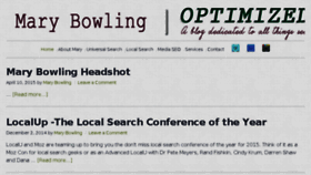 What Marybowling.com website looked like in 2015 (9 years ago)