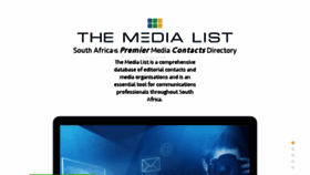 What Medialist.co.za website looked like in 2015 (9 years ago)