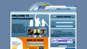 What Meetyourmessenger.co.uk website looked like in 2015 (9 years ago)