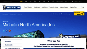 What Michelin-us.com website looked like in 2015 (9 years ago)