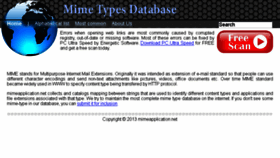 What Mimeapplication.net website looked like in 2015 (9 years ago)