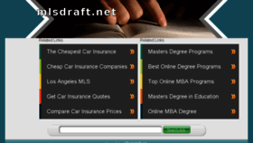 What Mlsdraft.net website looked like in 2015 (9 years ago)