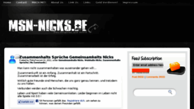 What Msn-nicks.de website looked like in 2015 (9 years ago)