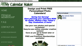 What Mycalendarmaker.com website looked like in 2015 (9 years ago)