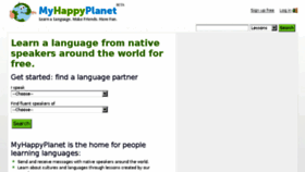 What Myhappyplanet.com website looked like in 2015 (9 years ago)
