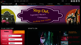 What Macau.com website looked like in 2015 (9 years ago)