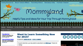 What Mommyland.com website looked like in 2015 (9 years ago)