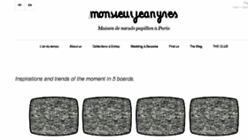 What Monsieurjeanyves.com website looked like in 2015 (8 years ago)
