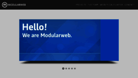 What Modularweb.net website looked like in 2015 (10 years ago)