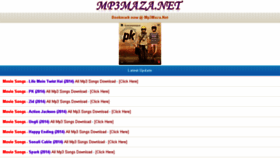 What Mp3maza.net website looked like in 2015 (9 years ago)