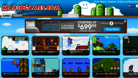 What Mariogames.com website looked like in 2015 (8 years ago)