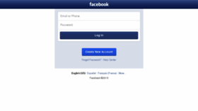 What M.facebook.com website looked like in 2015 (8 years ago)