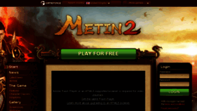 What Metin2.co.uk website looked like in 2015 (8 years ago)