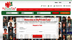 What Myprivatetutor.ph website looked like in 2015 (8 years ago)