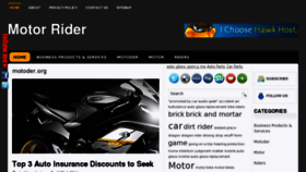 What Motoder.org website looked like in 2011 (13 years ago)