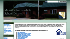 What Manistee.org website looked like in 2015 (8 years ago)