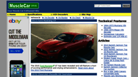 What Musclecardrive.com website looked like in 2015 (8 years ago)