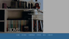 What Marcellomoresco.com website looked like in 2015 (8 years ago)