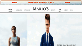 What Marios.com website looked like in 2015 (8 years ago)