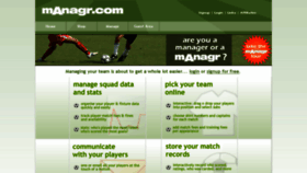 What Managr.com website looked like in 2015 (8 years ago)