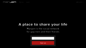 What Manjam.co.uk website looked like in 2015 (8 years ago)