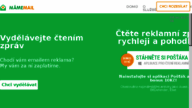 What Masmail.cz website looked like in 2015 (8 years ago)
