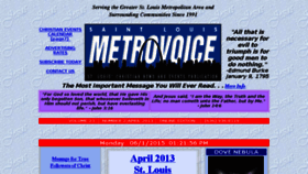What Metrovoice.net website looked like in 2015 (8 years ago)