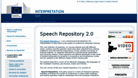 What Multilingualspeeches.tv website looked like in 2015 (8 years ago)