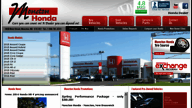 What Monctonhonda.com website looked like in 2015 (8 years ago)