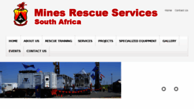 What Minesrescue.co.za website looked like in 2015 (8 years ago)