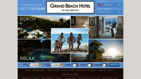 What Miamihotelgrandbeach.com website looked like in 2015 (8 years ago)