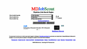 What Mdjobscout.com website looked like in 2015 (8 years ago)