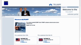 What Mytrumpf.com website looked like in 2015 (8 years ago)