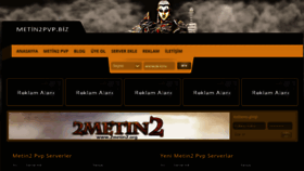 What Metin2pvp.biz website looked like in 2015 (8 years ago)