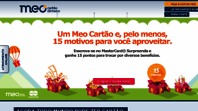 What Meocartao.com.br website looked like in 2015 (8 years ago)