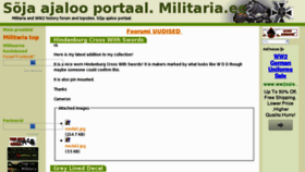 What Militaria.ee website looked like in 2015 (8 years ago)