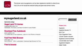 What Mysugarland.co.uk website looked like in 2015 (8 years ago)