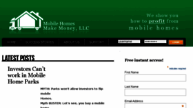 What Mobilehomewebinar.com website looked like in 2015 (8 years ago)