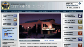 What Medford.or.us website looked like in 2015 (8 years ago)