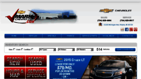 What Markchevrolet.com website looked like in 2015 (8 years ago)