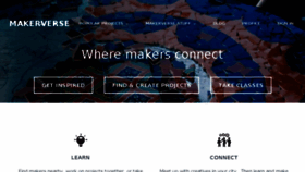 What Makerverse.net website looked like in 2015 (8 years ago)