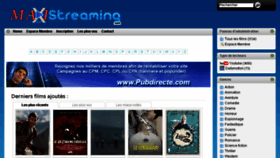 What Maxistreaming.com website looked like in 2015 (8 years ago)