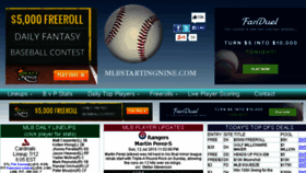 What Mlbstartingnine.com website looked like in 2015 (8 years ago)