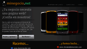 What Minegocio.net website looked like in 2015 (8 years ago)