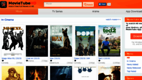 What Movietube.cc website looked like in 2015 (8 years ago)