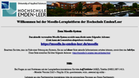 What Moodle.hs-emden-leer.de website looked like in 2015 (8 years ago)