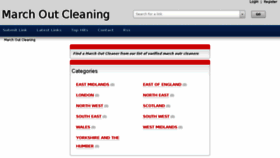 What Marchoutcleaning.co.uk website looked like in 2015 (8 years ago)